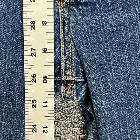 Levi's 525 Jeans Boot Cut Stretch Women's Size 10 Mid Rise Blue 28.5 in Inseam - Picture 6 of 16